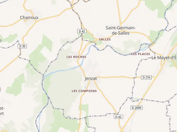 Plan de Jenzat