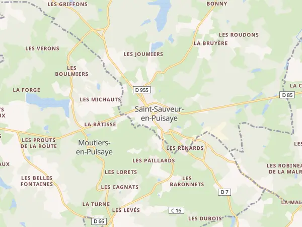 Plan de Saint-Sauveur-en-Puisaye