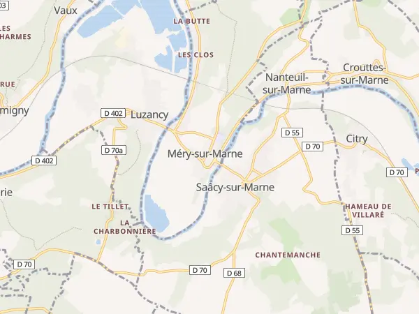 Plan de Méry-sur-Marne