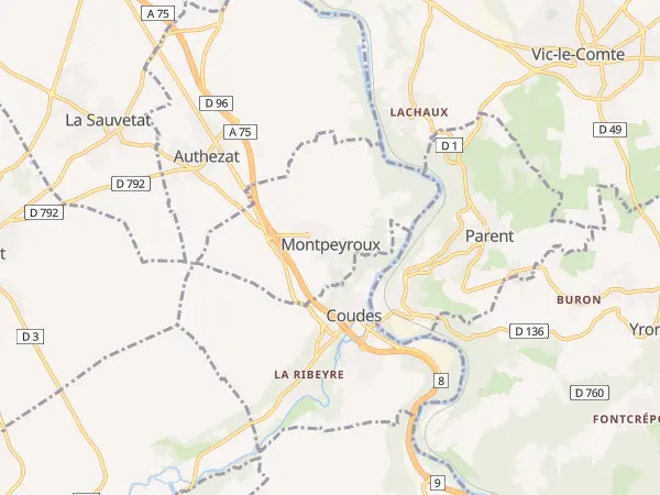 Plan de Montpeyroux