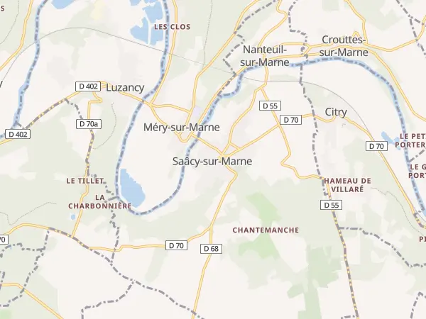 Plan de Saâcy-sur-Marne