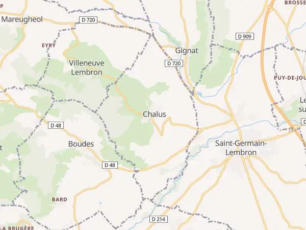 Plan de Chalus