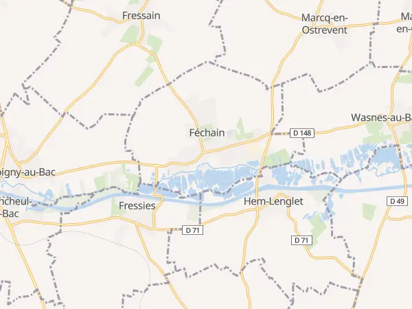 Plan de Féchain