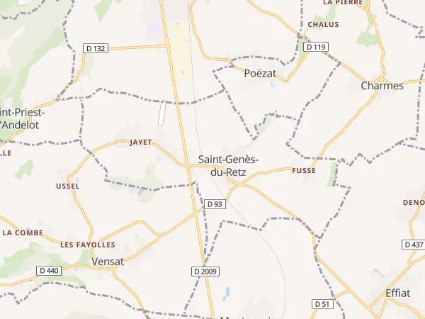 Plan de Saint-Genès-du-Retz