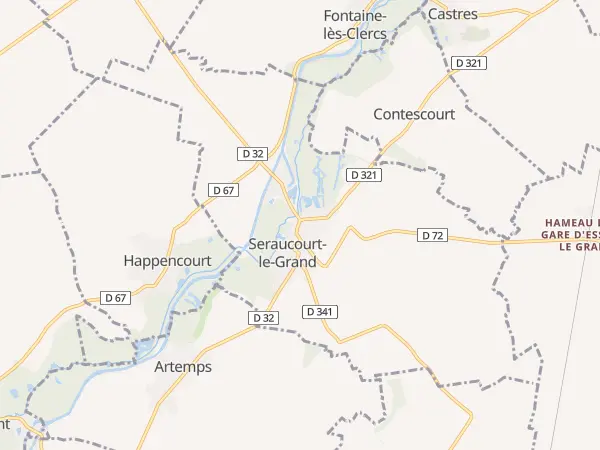 Plan de Seraucourt-le-Grand
