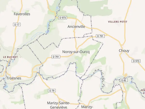 Plan de Noroy-sur-Ourcq