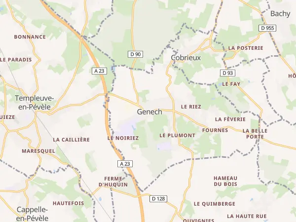 Plan de Genech