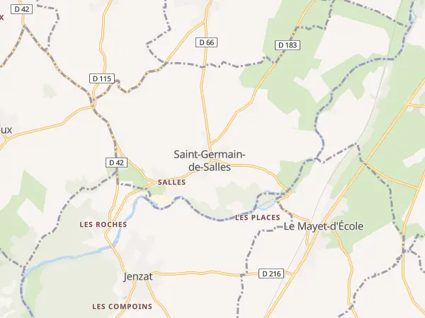Plan de Saint-Germain-de-Salles