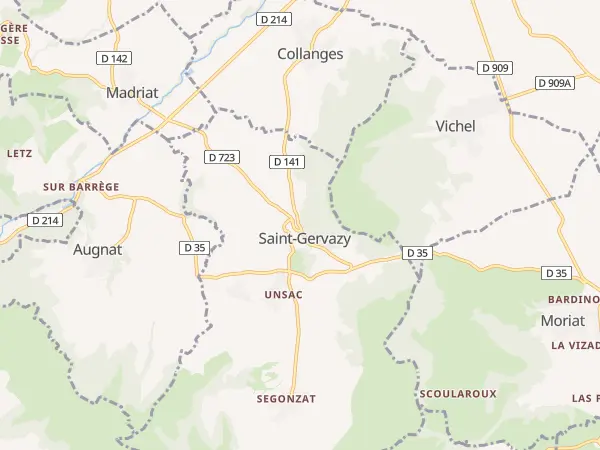 Plan de Saint-Gervazy