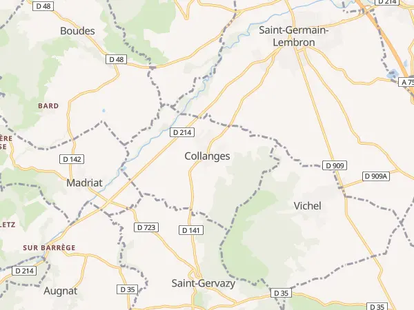 Plan de Collanges