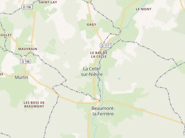 Plan de La Celle-sur-Nièvre
