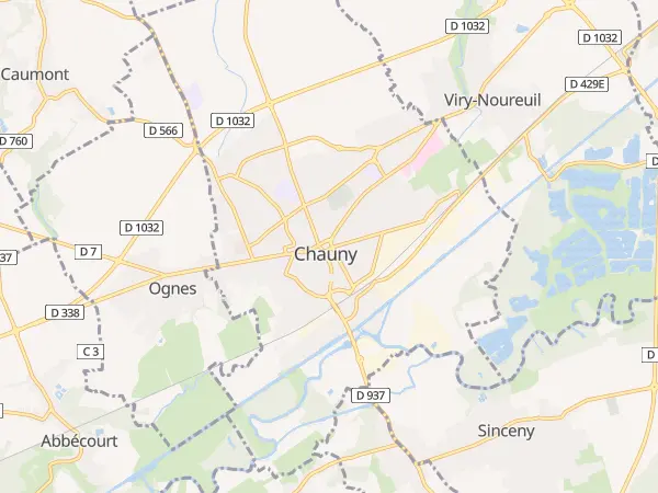 Plan de Chauny
