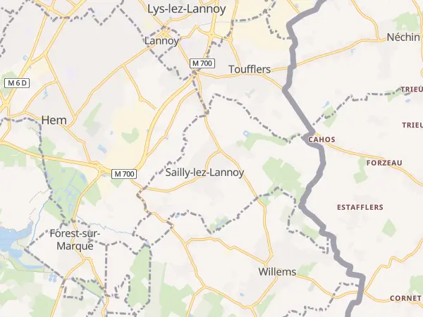 Plan de Sailly-lez-Lannoy