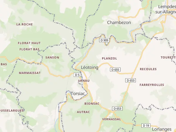 Plan de Léotoing