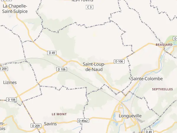 Plan de Saint-Loup-de-Naud
