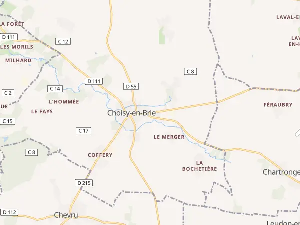 Plan de Choisy-en-Brie