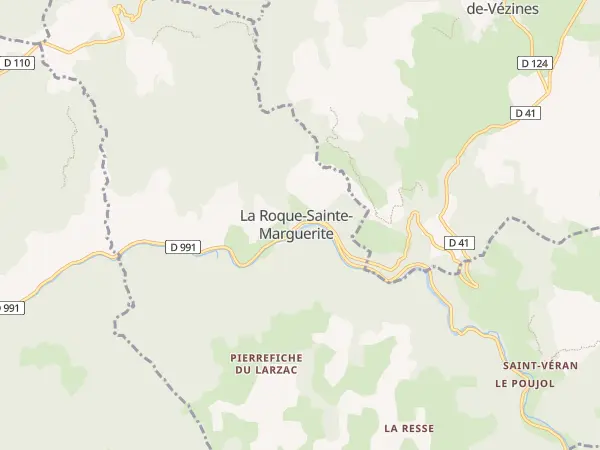 Plan de La Roque-Sainte-Marguerite
