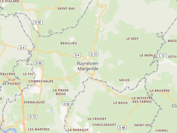 Plan de Ruynes-en-Margeride