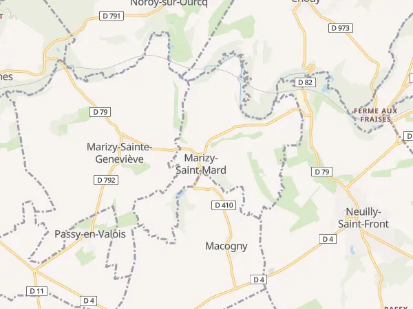 Plan de Marizy-Saint-Mard