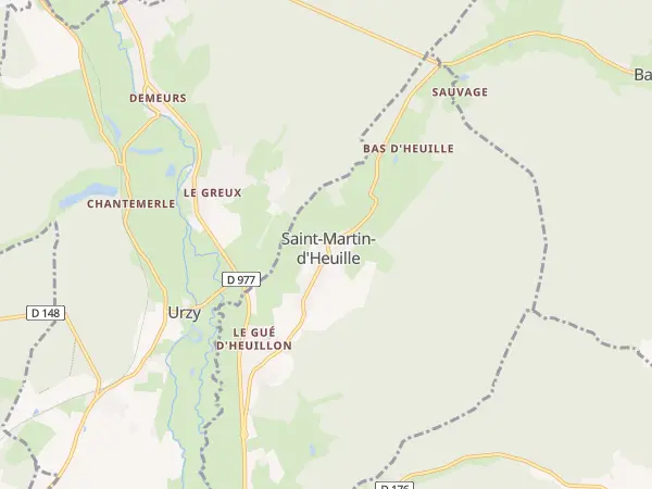 Plan de Saint-Martin-d’Heuille