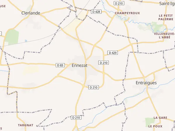 Plan de Ennezat