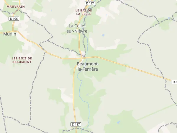 Plan de Beaumont-la-Ferrière