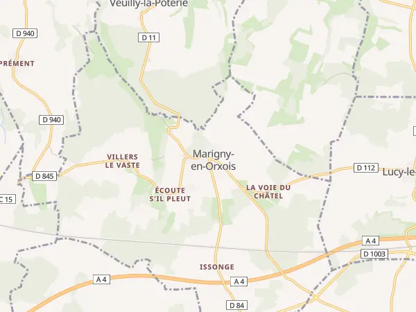 Plan de Marigny-en-Orxois