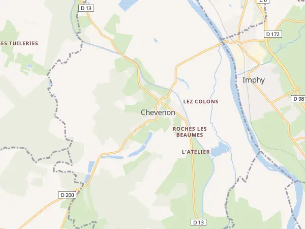 Plan de Chevenon