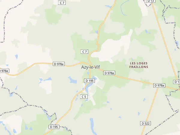 Plan de Azy-le-Vif