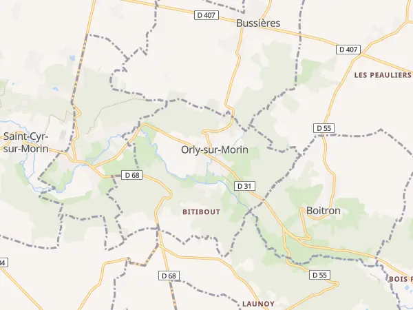 Plan de Orly-sur-Morin