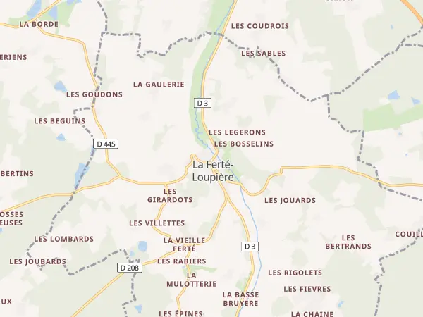 Plan de La Ferté-Loupière