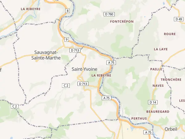 Plan de Saint-Yvoine