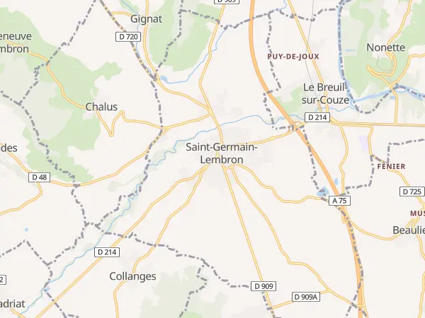 Plan de Saint-Germain-Lembron