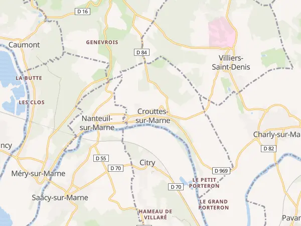 Plan de Crouttes-sur-Marne