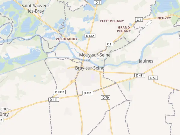Plan de Bray-sur-Seine
