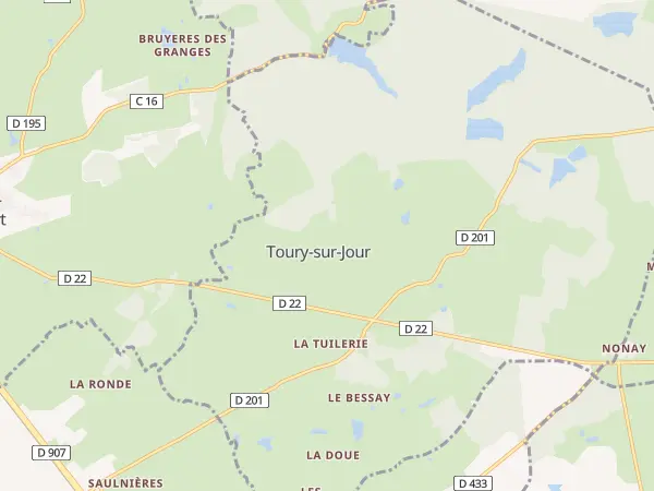 Plan de Toury-sur-Jour