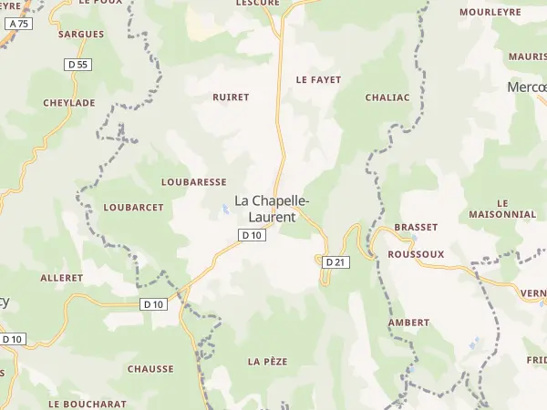Plan de La Chapelle-Laurent