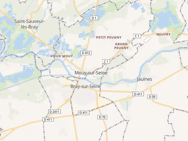 Plan de Mouy-sur-Seine
