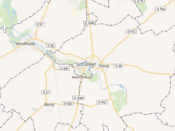 Plan du Catelet