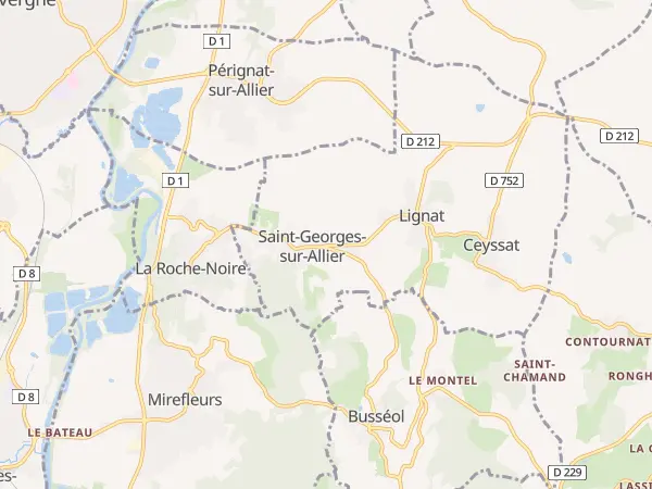Plan de Saint-Georges-sur-Allier