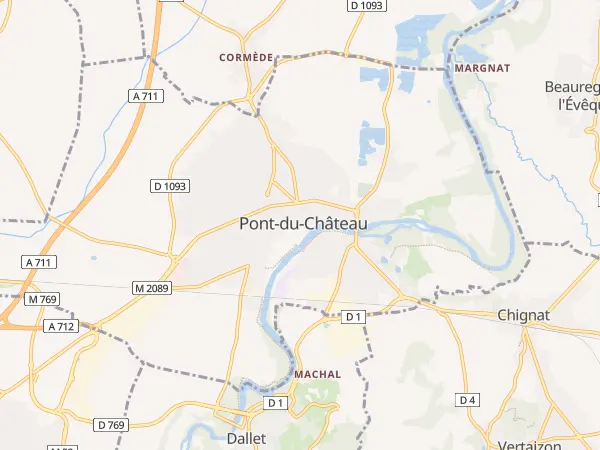 Plan de Pont-du-Château