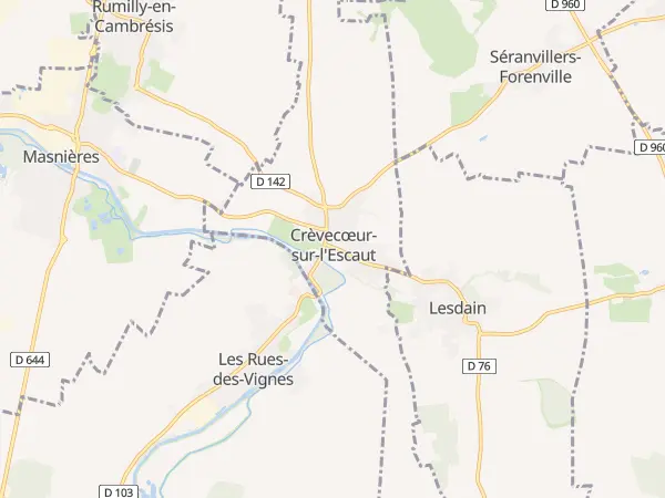 Plan de Crèvecœur-sur-l’Escaut