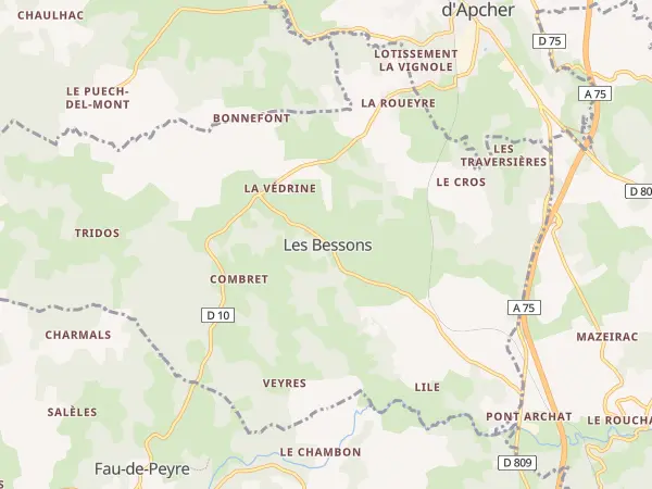 Plan des Bessons
