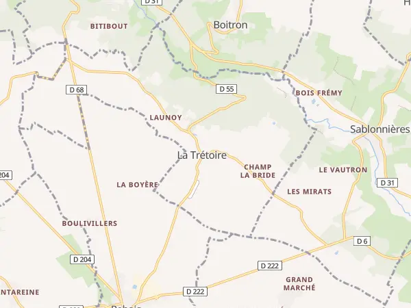 Plan de La Trétoire