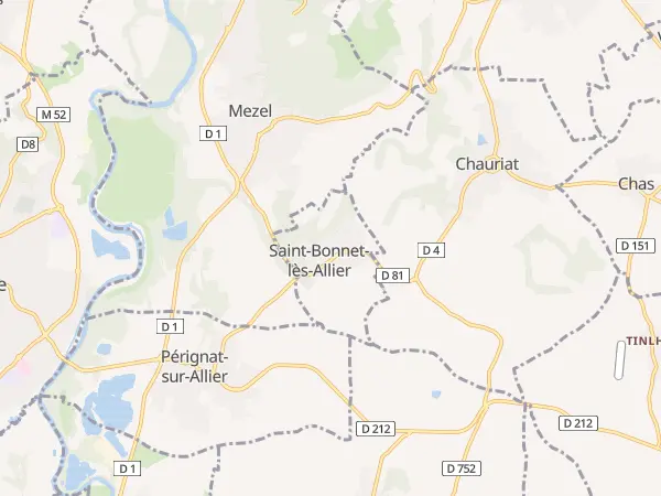 Plan de Saint-Bonnet-lès-Allier