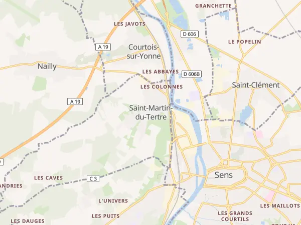 Plan de Saint-Martin-du-Tertre