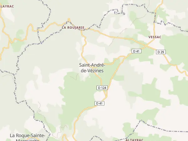 Plan de Saint-André-de-Vézines
