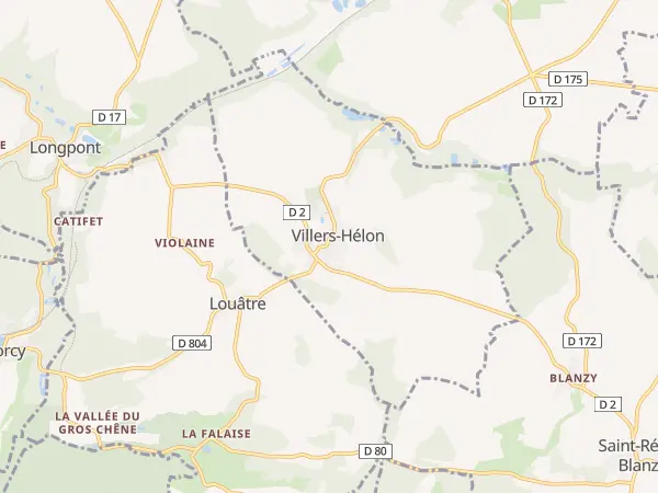 Plan de Villers-Hélon