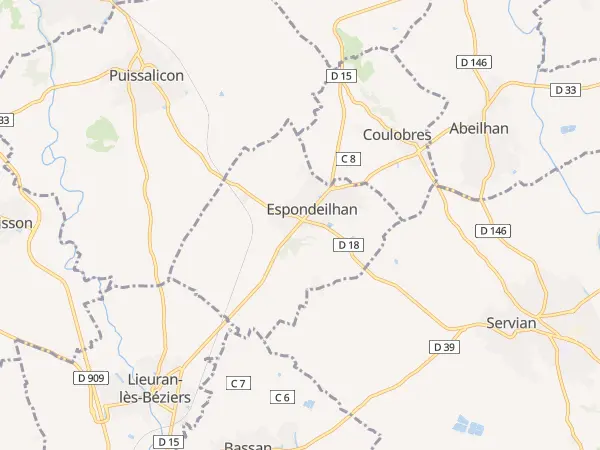 Plan de Espondeilhan