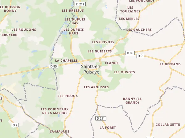 Plan de Saints-en-Puisaye